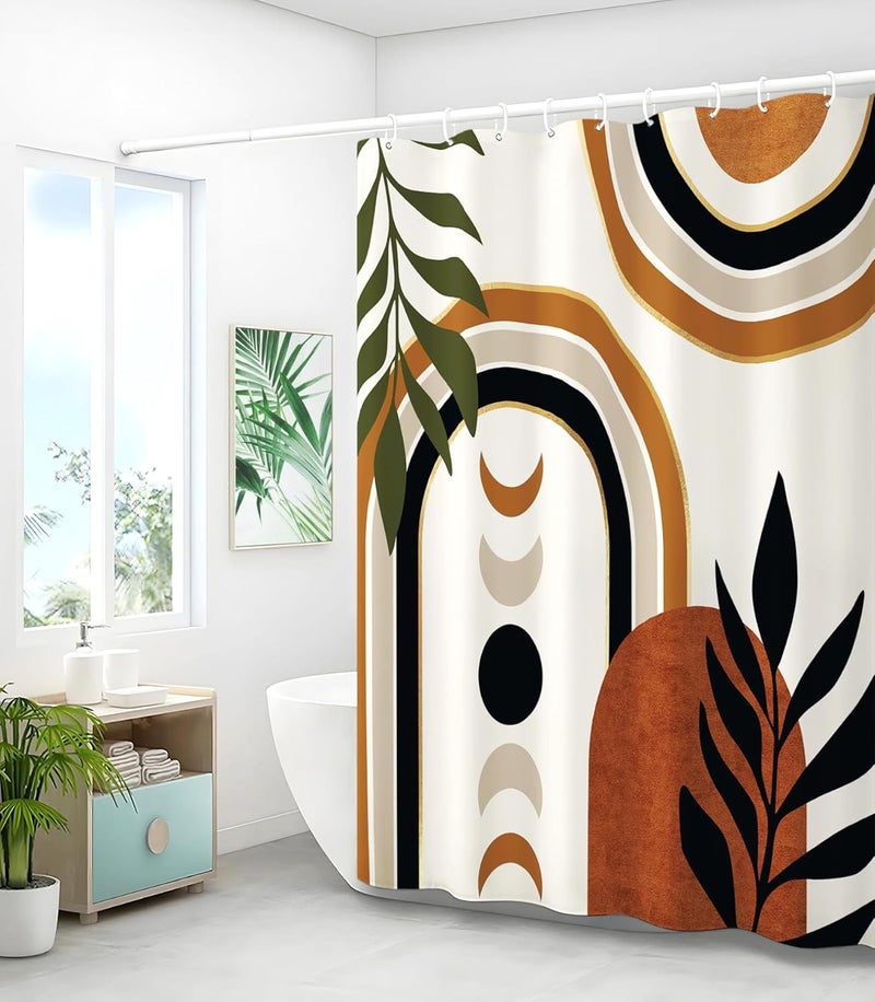 Stanoha Shower Curtain for Bathroom Stall Boho Modern Cute Aesthetic Decorative Girly Waterproof Unique Art Boho Girls Chic Print Design Teen Pretty Women Cortinas de Baño Bathtub 72 x72 Inch - Image 4